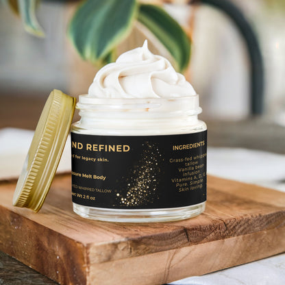 Whipped Grass-Fed Tallow Balm with Vanilla Bean